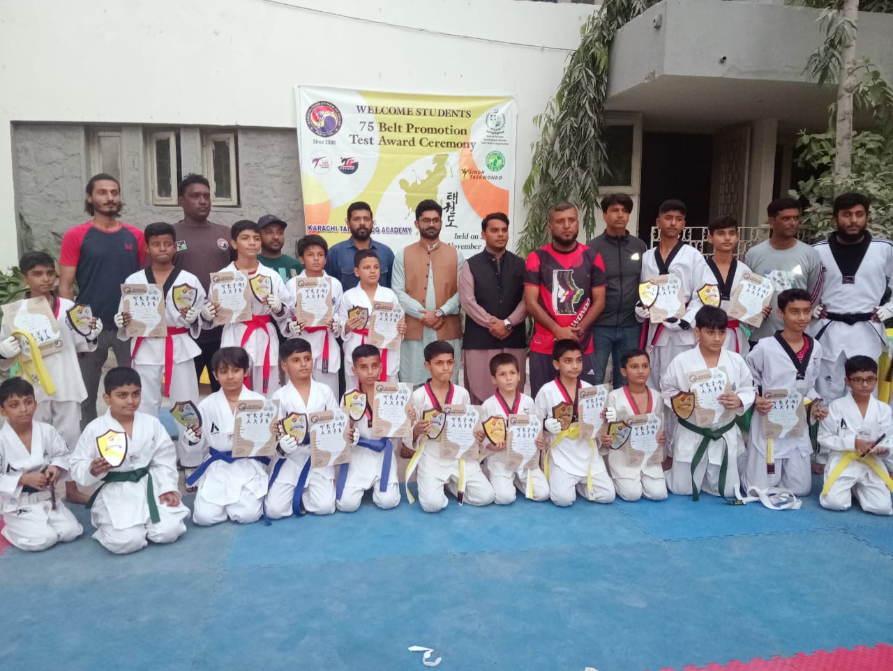 Award Distribution Ceremony for Taekwondo players 